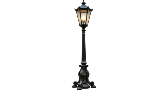 Isolated Vintage Street Lamp