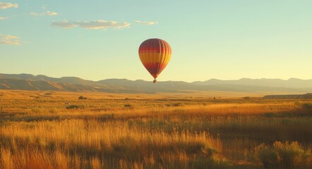 Obraz premium Vibrant Balloon Fiesta Over Albuquerque: A Colorful Celebration in the Land of Enchantment