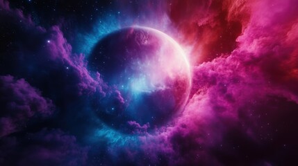 Celestial nebula exploration a cosmic digital artwork adventure