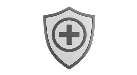 Obraz premium Isolated Medical Shield