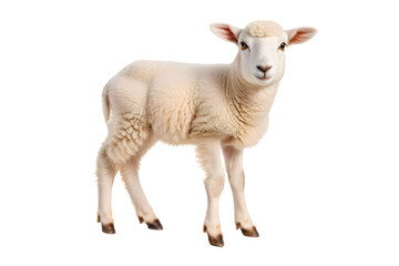 Fototapeta premium sheep in front of white background