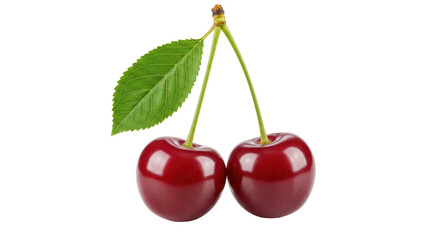 Isolated Two Cherries