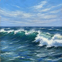 Fototapeta premium Fresh Coastal Movement Under Open Sky