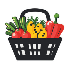 vegetables in a basket