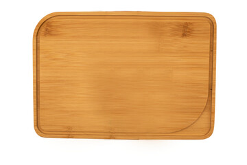 Une planche en bois de cuisine, isolée avec un arrière plan transparent.