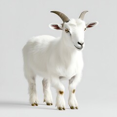 Obraz premium White Kid Goat Studio Shot