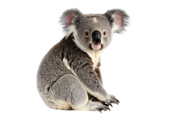 koala isolated on transparent background Generative Ai