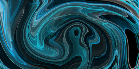 Fototapeta premium Silver Water Swirl: Abstract 3D Wave Design with Blue Liquid Texture, Ideal Modern Wallpaper, Digital Art, or Flowing Decor, Blending Reflective Motion into Projects with Wavy Charm