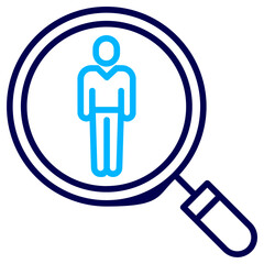 User Recruitment Outline Color icon