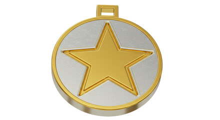 Isolated Star Medal