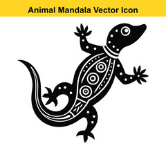 Naklejka premium Wild & Whimsical: Intricate Animal Mandala Designs.