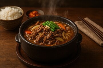 Korean Beef Hot Pot Bulgogi Jeongol (불고기 전골)

