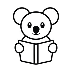 animal coloring page vector 