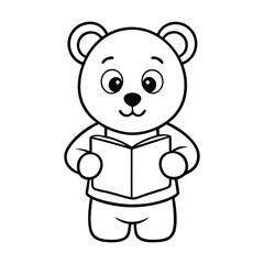 Obraz premium animal coloring page vector 