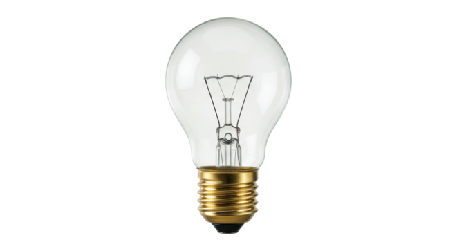 Isolated Classic Light Bulb