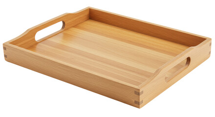 Isolated Wooden Tray