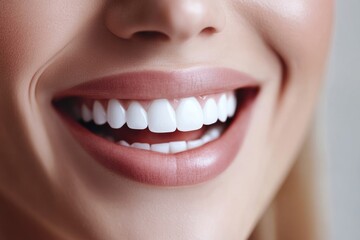 Obraz premium Natural Smile Makeover: Enhance Your Smile with Dental Ceramic Veneers and Crowns for a Radiant Transformation