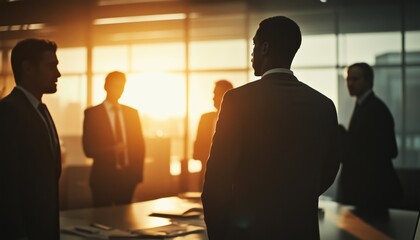 Collaborative Teamwork Meeting Of Diverse Business Professionals In A Corporate Office Setting