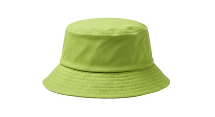 Isolated Green Bucket Hat