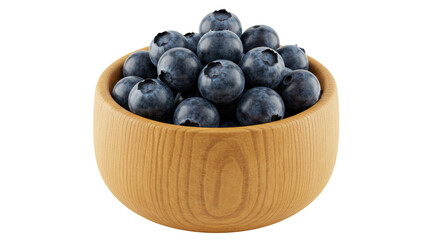 Isolated Bowl of Blueberries