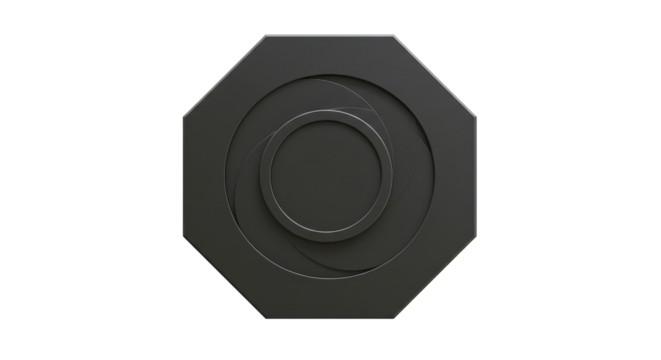 Isolated Octagon - Powered by Adobe