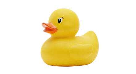 Isolated Yellow Rubber Duck