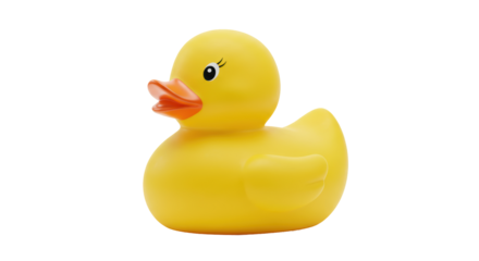 Isolated Yellow Rubber Duck