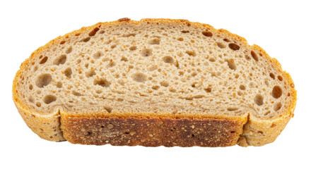 Isolated Slice of Bread