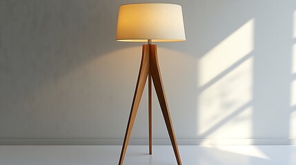 Tripod Floor Lamp with Modern Home Decor.