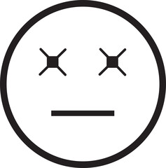 Obraz premium Doodle Emoji face icon. drawn sketch style. different expression emotion mood in line isolated on transparent background