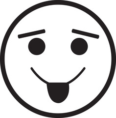 Doodle Emoji face icon. drawn sketch style. different expression emotion mood in line isolated on transparent background