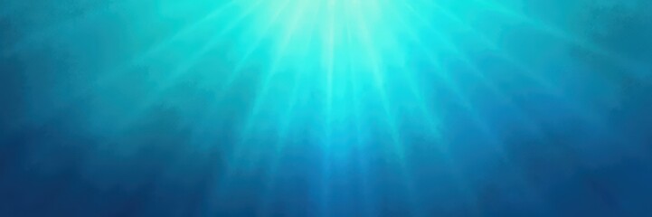 Oceanic Light Rays Abstract Art