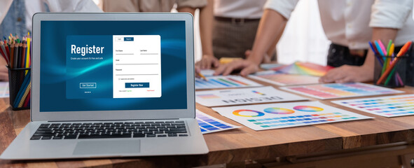 Online registration form for brisk form filling on the internet website