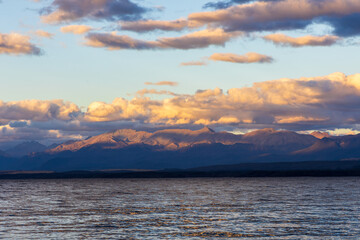 Beautiful Lake Te Anau in the South Island, New Zealand
