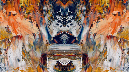 Abstract art background . Hand painting artwork on canvas .