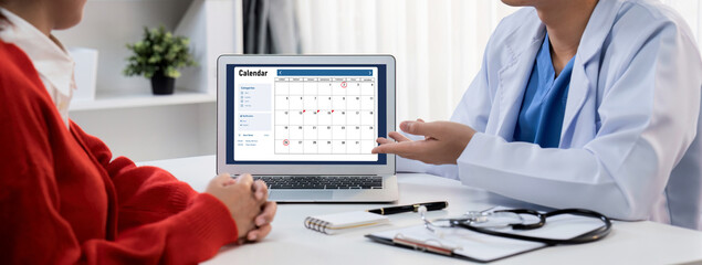 Calendar on computer software application for brisk schedule planning for personal organizer and...