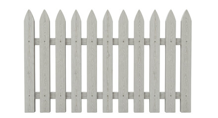 Isolated Wood Fence