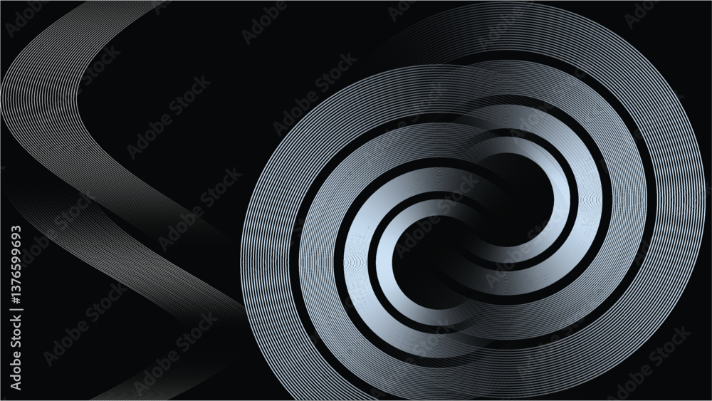 Poster  Black and Orange gradient abstract background. Glowing geometric lines pattern. Modern texture design. Abstract Glow Modern Lines Background Pattern. Presentation title slide design template