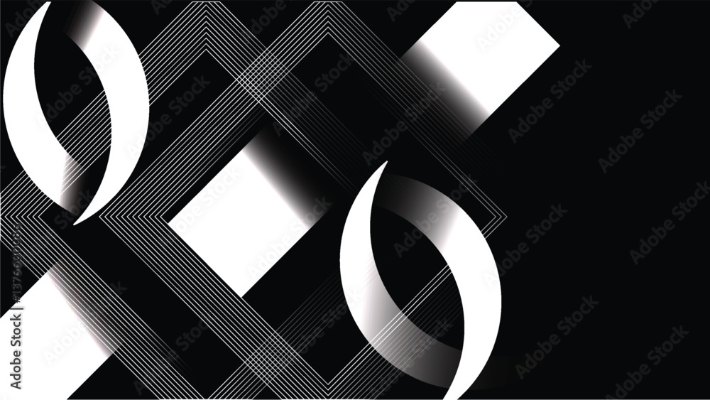 Poster black and orange gradient abstract background. glowing geometric lines pattern. modern texture desig