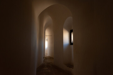 Fototapeta premium Galerías de la iglesia de Santa Chiara de Noto, Sicilia