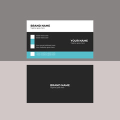 Modern Creative  Horizonta Clean professional business card template, visiting card, business card template. Vector illustration design.