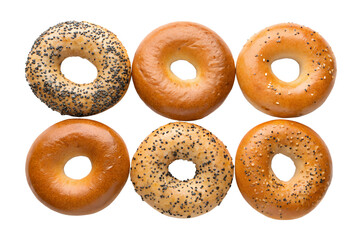 Six Delicious Bagels Variety Pack of Plain and Topped Bagels