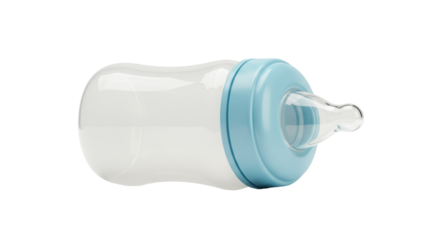 Isolated Baby Bottle with Milk