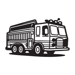 Cartoon truck icon vector depicts heavy cargo vehicle transportation