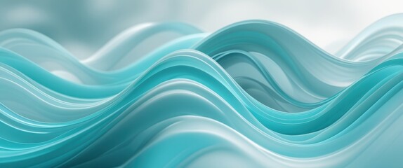 serene blue wave pattern on white background illustration