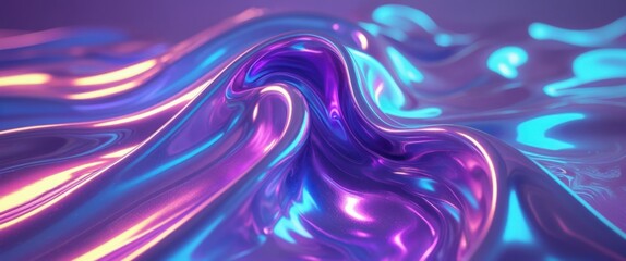 dynamic purple and blue liquid swirl abstract art illustration
