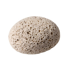 A Closeup View of a Light Brown Pumice Stone with Numerous Pores and Irregular Surface Texture