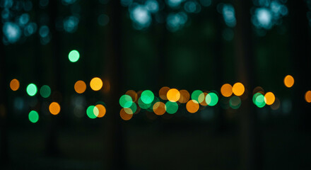 Fototapeta premium Abstract Green Bokeh Background for Organic Visual Content