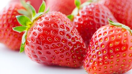 Fresh and Juicy Strawberry with Vibrant Colors, Ideal for Healthy Living