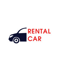 Abstract rental car logo, Rental car logo design vector, Rent car logo